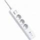 REGLETA CON INTERRUPTOR XIAOMI 20W POWER STRIP/ 3 TOMAS DE CORRIENTE/ 1 USB/ 2 USB TIPO-C/ CABLE 1.4M/ BLANCA
