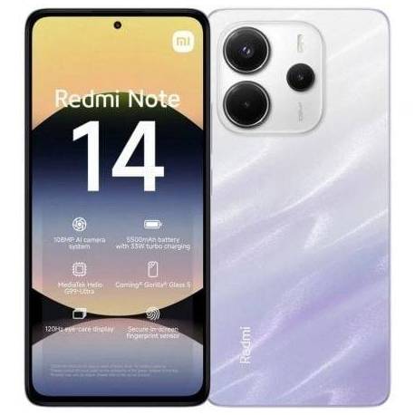 SMARTPHONE XIAOMI REDMI NOTE 14 6GB/ 128GB/ 6.67'/ PURPURA