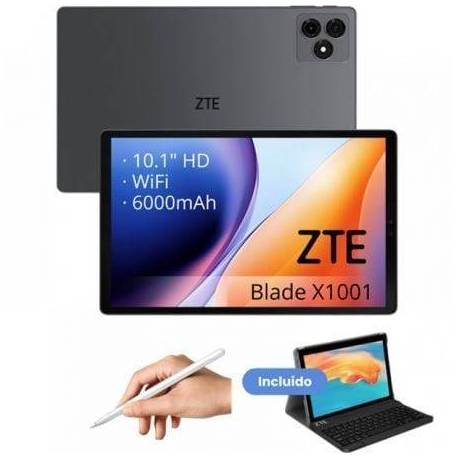 TABLET ZTE TAB BLADE X1001W 10.1'/ 4GB/ 128GB/ OCTACORE/ GRIS/ INCLUYE TECLADO Y STYLUS PEN