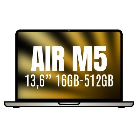 APPLE MACBOOK AIR 13,6'/ M5 10-CORE CPU/ 16GB/ 512GB SSD/ 8-CORE GPU/ BLANCO ESTRELLA