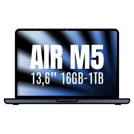 APPLE MACBOOK AIR 13,6'/ M5 10-CORE CPU/ 16GB/ 1TB SSD/ 10-CORE GPU/ MEDIANOCHE
