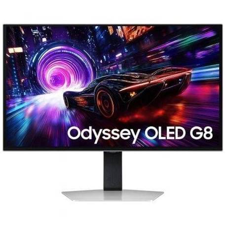 MONITOR GAMING SAMSUNG ODYSSEY OLED G8 G81SF S32FG810SU 32'/ 4K/ 0.03MS/ 240HZ/ QD-OLED/ MULTIMEDIA/ REGULABLE EN ALTURA/ PLATA