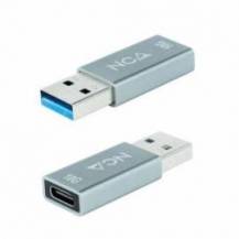 ADAPTADOR USB 3.1 NANOCABLE 10.02.0013/ USB MACHO - USB TIPO-C HEMBRA