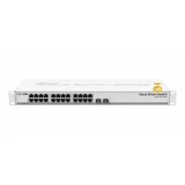 SWITCH MIKROTIK CSS326-24G-2S+RM 26 PUERTOS/ RJ45 10/100/1000/ SFP/ POE IN