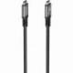 CABLE USB 3.2 TIPO-C AISENS A107-0991/ USB TIPO-C MACHO - USB TIPO-C MACHO/ HASTA 60W/ 5GBPS/ 7M/ NEGRO