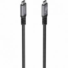 CABLE USB 3.2 TIPO-C AISENS A107-0991/ USB TIPO-C MACHO - USB TIPO-C MACHO/ HASTA 60W/ 5GBPS/ 7M/ NEGRO