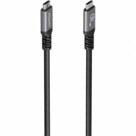 CABLE USB 3.2 TIPO-C AISENS A107-0992/ USB TIPO-C MACHO - USB TIPO-C MACHO/ HASTA 60W/ 5GBPS/ 10M/ NEGRO