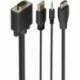 CABLE CONVERSOR AISENS A115-1009 SVGA MACHO - USB MACHO/ JACK MACHO - HDMI MACHO/ 2M/ NEGRO