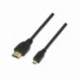 CABLE MICRO HDMI AISENS A119-0117/ HDMI MACHO - MICRO HDMI MACHO/ HASTA 10W/ 720MBPS/ 1.8M/ NEGRO