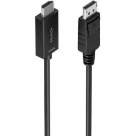 CABLE CONVERSOR AISENS A125-0892/ DISPLAYPORT MACHO - HDMI 4K MACHO/ 1M/ NEGRO
