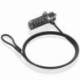 CABLE DE SEGURIDAD PARA PORTÁTILES AISENS ASLK-D40N03-BK/ 1.5M
