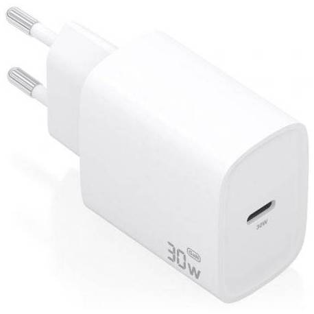 CARGADOR DE PARED GAN AISENS A110-0950/ 1XUSB TIPO-C/ 30W/ BLANCO