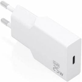 CARGADOR DE PARED GAN AISENS A110-0999/ 1XUSB TIPO-C/ 25W/ BLANCO