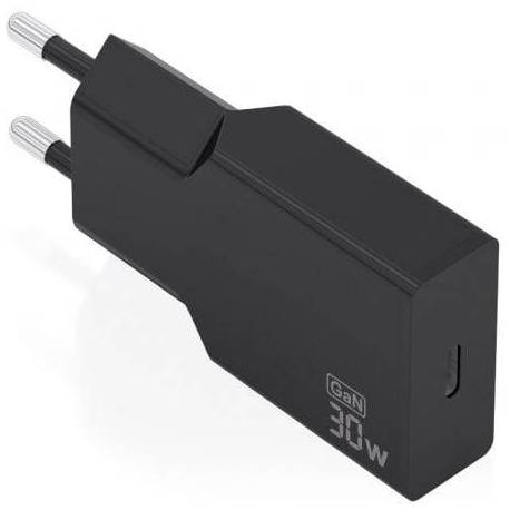 CARGADOR DE PARED GAN AISENS A110-1004/ 1XUSB TIPO-C/ 30W/ NEGRO
