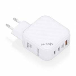 CARGADOR DE PARED GAN AISENS ASCH-100W4P028-W/ 3XUSB TIPO-C/ 1X USB/ 100W