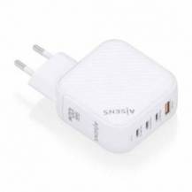 CARGADOR DE PARED GAN AISENS ASCH-100W4P028-W/ 3XUSB TIPO-C/ 1X USB/ 100W