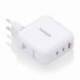 CARGADOR DE PARED GAN AISENS ASCH-140W3P030-W/ 2XUSB TIPO-C/ 1XUSB/ 140W