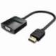 CONVERSOR VENTION 42444/ HDMI MACHO - VGA HEMBRA/ JACK 3.5 HEMBRA/ 15CM/ NEGRO