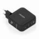 CARGADOR DE PARED GAN AISENS ASCH-140W3P031-BK/ 2XUSB TIPO-C/ 1XUSB/ 140W