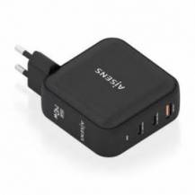 CARGADOR DE PARED GAN AISENS ASCH-140W3P031-BK/ 2XUSB TIPO-C/ 1XUSB/ 140W
