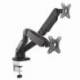 SOPORTE DE MESA CON CONTRAPESO PARA 2 MONITORES AISENS DT27TSR-045/ GIRATORIO/ INCLINABLE/ HASTA 9KG