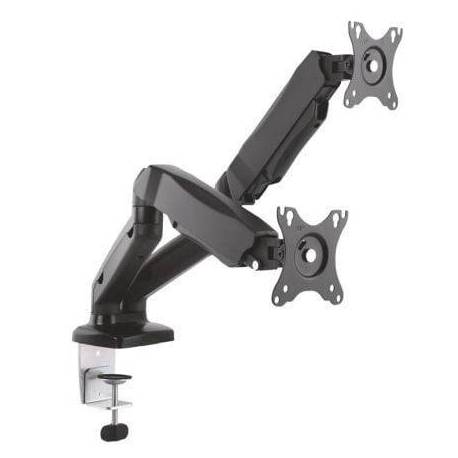SOPORTE DE MESA CON CONTRAPESO PARA 2 MONITORES AISENS DT27TSR-045/ GIRATORIO/ INCLINABLE/ HASTA 9KG