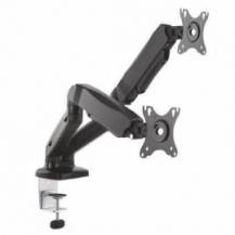 SOPORTE DE MESA CON CONTRAPESO PARA 2 MONITORES AISENS DT27TSR-045/ GIRATORIO/ INCLINABLE/ HASTA 9KG