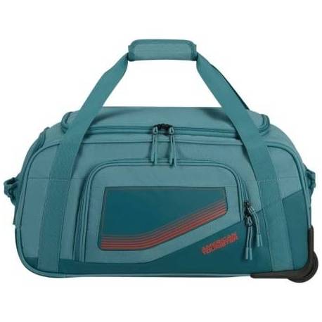 BOLSA DE VIAJE CON RUEDAS AMERICAN TOURISTER CITY RACER S/ 55X35X25CM/ 2 RUEDAS/ AZUL VERDOSO