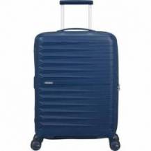 MALETA DE CABINA AMERICAN TOURISTER FASTFORWARD SPINNER EXPANSIBLE 55CM/ 55X40X23CM/ 4 RUEDAS/ AZUL MARINO