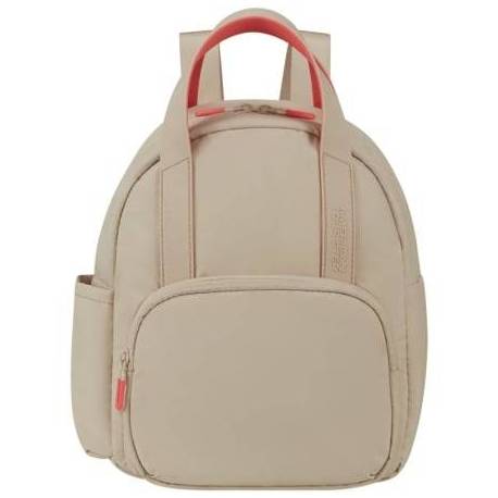 MOCHILA AMERICAN TOURISTER PUFFYPOP S/ CAPACIDAD 8.5L/ BEIGE