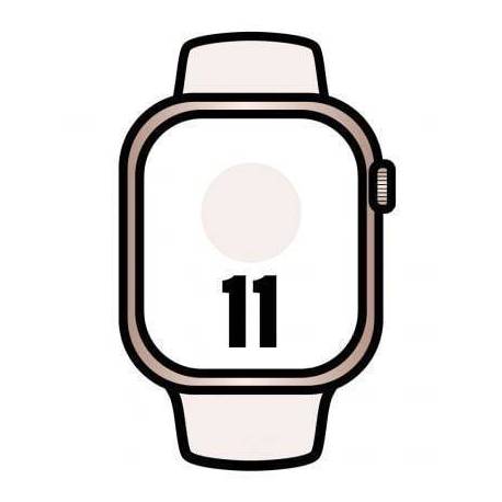 APPLE WATCH SERIES 11/ GPS/ 42MM/ ORO ROSA/ CORREA DEPORTIVA ROSA RUBOR (S/M)