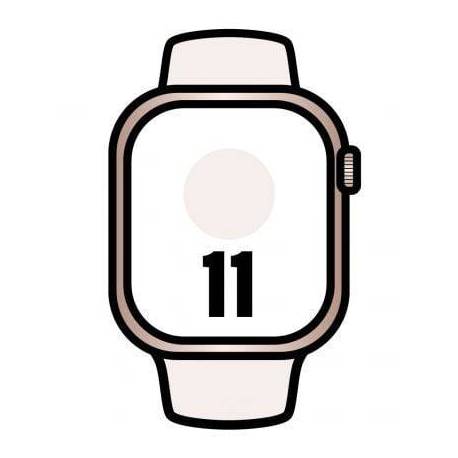 APPLE WATCH SERIES 11/ GPS/ CELLULAR/ 42MM/ ORO ROSA/ CORREA DEPORTIVA ROSA RUBOR (S/M)