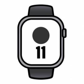 APPLE WATCH SERIES 11/ GPS/ CELLULAR/ 46MM/ ALUMINIO GRIS ESPACIAL/ CORREA DEPORTIVA NEGRA S/M