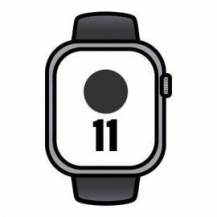 APPLE WATCH SERIES 11/ GPS/ CELLULAR/ 46MM/ ALUMINIO GRIS ESPACIAL/ CORREA DEPORTIVA NEGRA S/M
