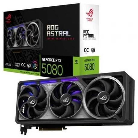 TARJETA GRÁFICA ASUS ROG ASTRAL GEFORCE RTX 5080 OC/ 16GB GDDR7