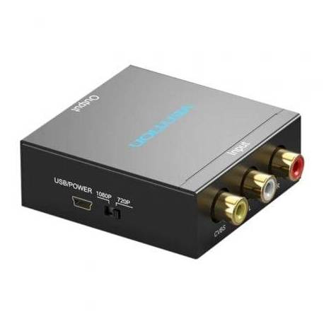 CONVERTIDOR RCA A HDMI VENTION AEFB0/ RCA HEMBRA - HDMI HEMBRA - MINIUSB HEMBRA