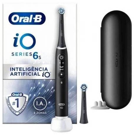 CEPILLO DENTAL BRAUN ORAL-B IO 6/ INCLUYE 2 RECAMBIOS/ NEGRO