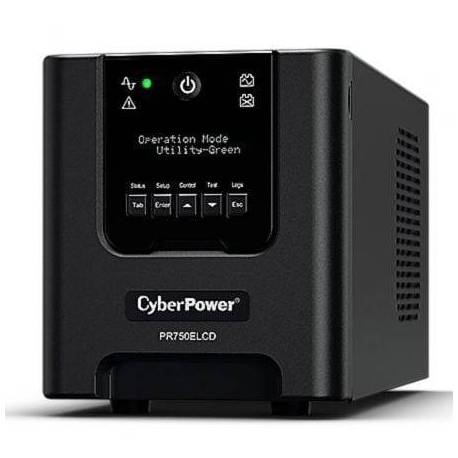 SAI LÍNEA INTERACTIVA CYBERPOWER PR750ELCD/ 750VA-675W/ 6 SALIDAS/ FORMATO TORRE