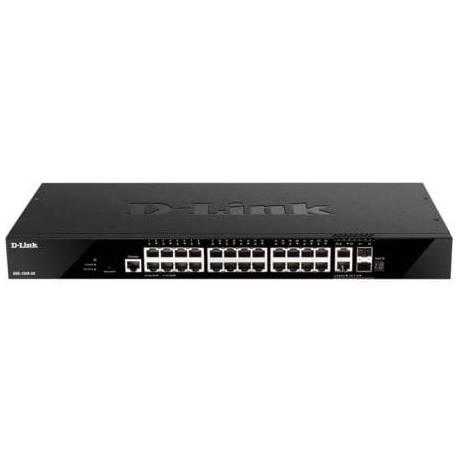 SWITCH GESTIONABLE D-LINK DGS-1520-28/E 24 PUERTOS/ RJ-45 10/100/1000/ SFP