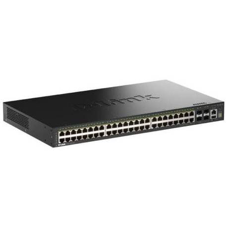 SWITCH GESTIONABLE D-LINK DGS-1530-52P/E 48 PUERTOS/ RJ-45 10/100/1000/ SFP/ POE