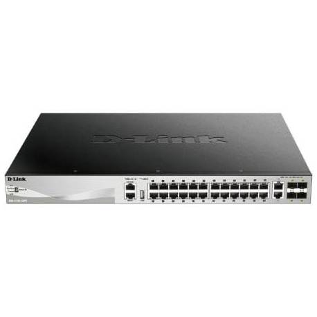 SWITCH GESTIONABLE D-LINK DGS-3130-30TS/E 26 PUERTOS/ RJ-45 10/100/1000/ SFP