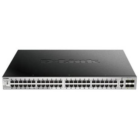 SWITCH GESTIONABLE D-LINK DGS-3130-54PS/E 50 PUERTOS/ RJ-45 10/100/1000/ SFP/ POE