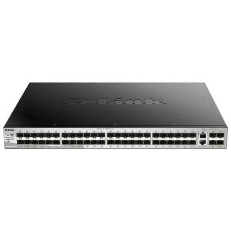 SWITCH GESTIONABLE D-LINK DGS-3130-54S/E 2 PUERTOS/ RJ-45 10GBPS/ SFP/ POE