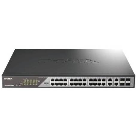 SWITCH GESTIONABLE D-LINK DSS-200G-28MPP 24 PUERTOS/ RJ-45 10/100/1000/ POE++/ SFP