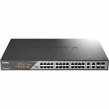 SWITCH GESTIONABLE D-LINK DSS-200G-28MPP 24 PUERTOS/ RJ-45 10/100/1000/ POE++/ SFP