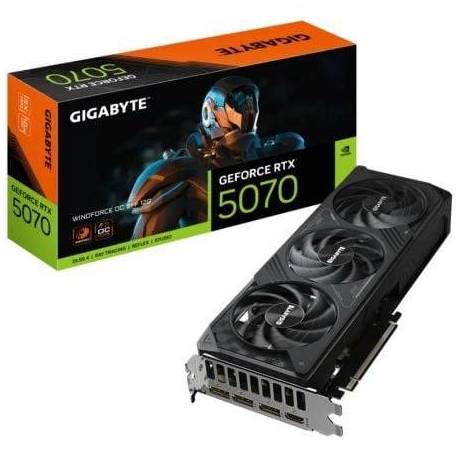 TARJETA GRÁFICA GIGABYTE GEFORCE RTX 5070 WINDFORCE OC SFF/ 12GB GDDR7