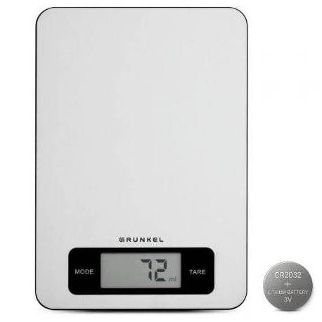 BÁSCULA DE COCINA ELECTRÓNICA GRUNKEL BC-COOKXT/ HASTA 5KG/ PLATA