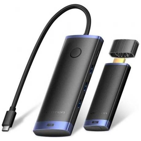 ADAPTADOR/TRANSMISOR DE VÍDEO INALÁMBRICO USB TIPO-C 3.2 - HDMI VENTION TPVBB/ 60W