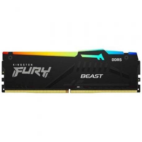 MEMORIA RAM KINGSTON FURY BEAST RGB 8GB/ DDR5/ 6000MHZ/ 1.35V/ CL36/ DIMM