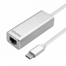 ADAPTADOR USB TIPO-C - RJ45 AISENS A109-0341/ 1000MBPS